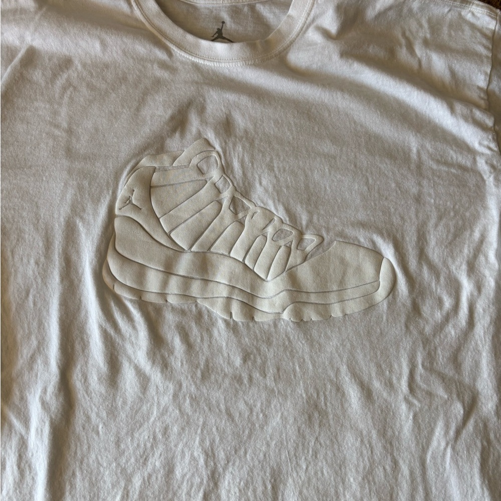 RARE 2009 Jordan Silver Anniversary Retro 11 T-shirt - Picture 3 of 6